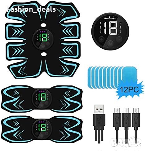 Нов Стимулатор Тренажор за коремни мускули ръце крака Фитнес Тренировка Спорт, снимка 1