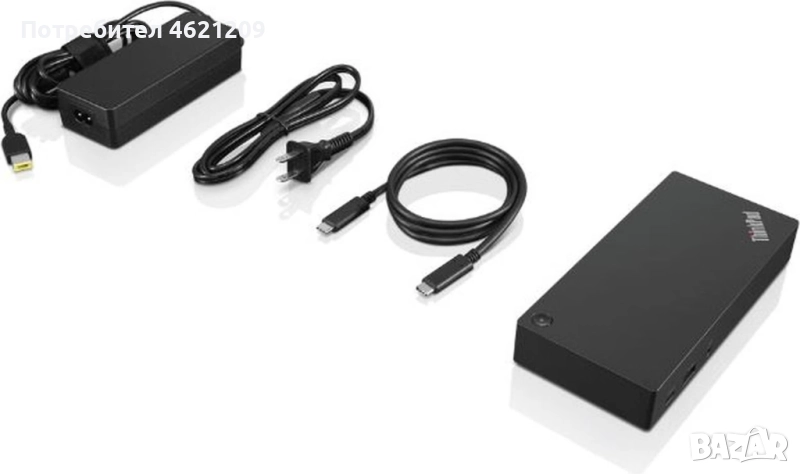 Докинг станция ДВЕ ЗА ЕДНА Lenovo ThinkPad Universal USB-C Dock v2, снимка 1