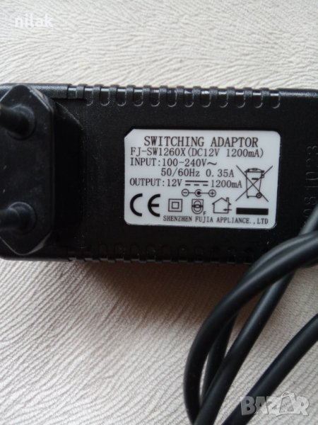 Продавам захранване 100-240V(DC12V 1200mA), снимка 1