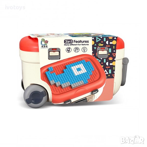 Детска кухня в куфар със звук и светлина 3в1 - Код 4937, снимка 1