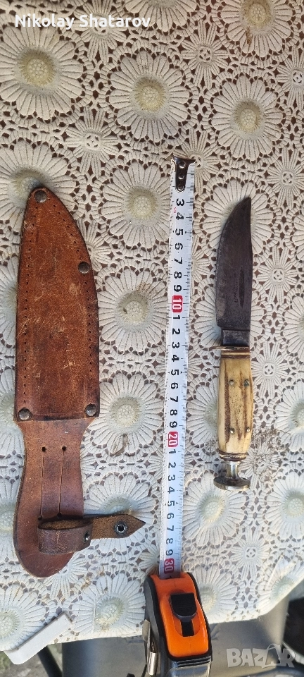 стар френски ловен нож , снимка 1