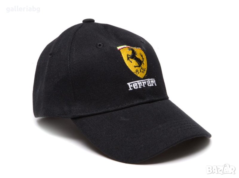 Автомобилна черна шапка - Ферари (Ferrari), снимка 1