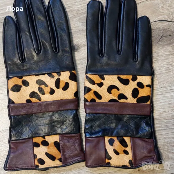 Дамски ръкавици естествена кожа, снимка 1
