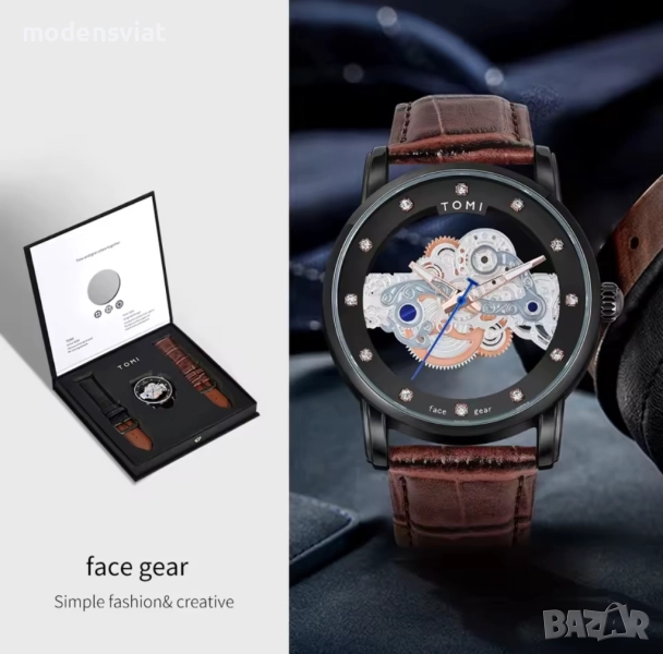 Мъжки луксозен часовник TOMI, снимка 1