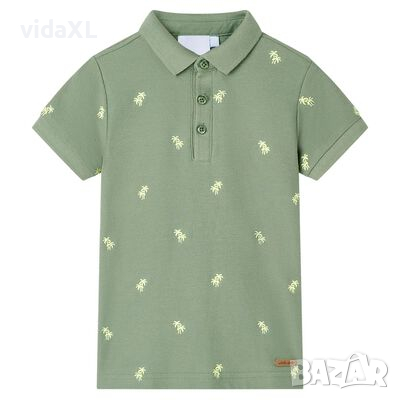 Детска поло тениска, каки, 104（SKU:11960, снимка 1
