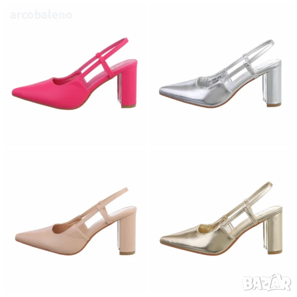 Дамски сандали на висок ток, 4цвята , снимка 1