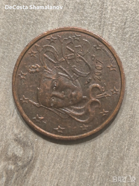 Френска монета 2 цента 2007г, снимка 1