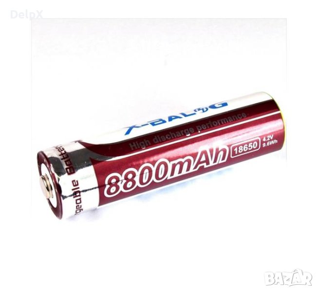 Акумулаторна батерия, презареждаема, 3,7VDC, 8800mAh, 18650, Li-ion, снимка 1