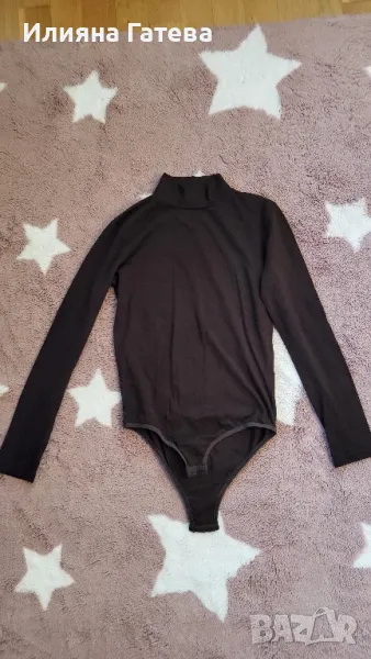 Боди поло кафяво р-р М, снимка 1