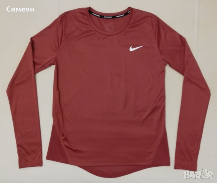 Nike DRI-FIT Miler Top оригинална блуза S Найк спорт фланелка фитнес, снимка 1