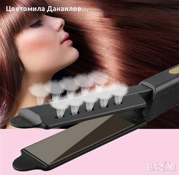 Професионална турмалинова преса за коса с йони, за всички типове коса  , снимка 1