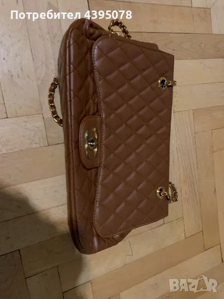 Кафява дамска чанта, снимка 1