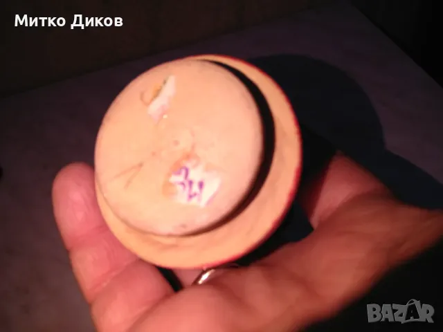 Дървена кукла от соца СССР Н-125мм и фи 6см долу и 3см горе, снимка 7 - Кукли - 48596128