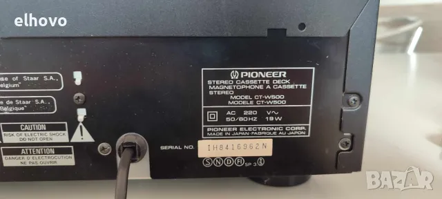Дек Pioneer CT-W500, снимка 5 - Декове - 48795213
