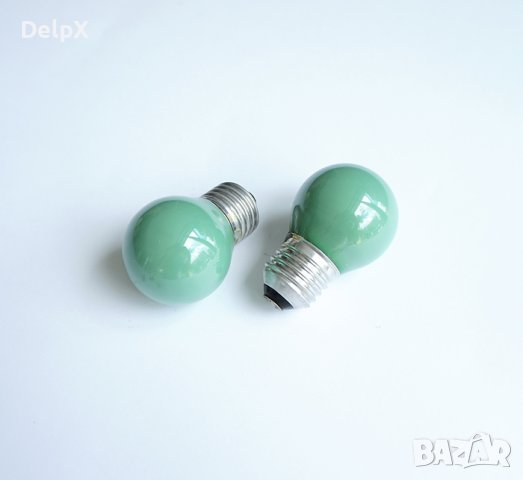Лампа сфера мини зелена с цокъл E27 220V 25W