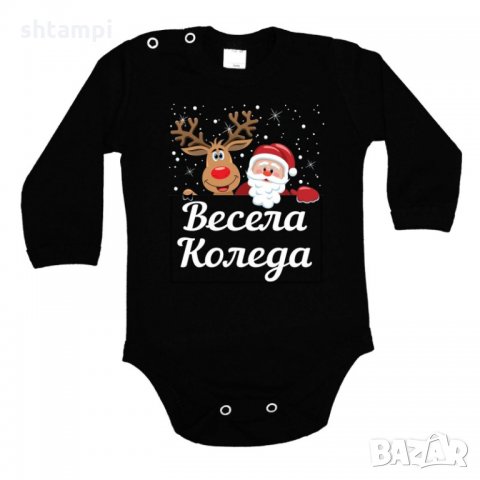 Бебешко боди Коледа Весела коледа 2, снимка 2 - Бодита за бебе - 34731326