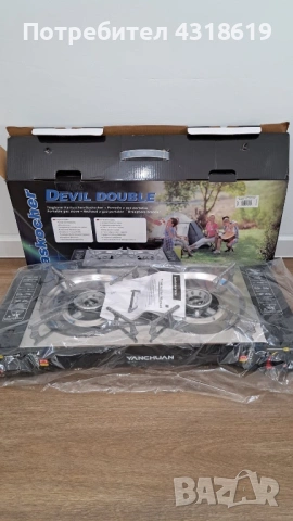 Двоен Къмпинг Газов Котлон - с Изход към Голяма Газова Бутилка, снимка 3 - Газови котлони - 53154253