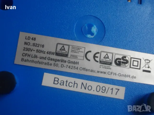 НОВА Немска Електрическа ПОЯЛНА СТАНЦИЯ за запояване 420 градуса Пълен комплект CFH DL48, снимка 13 - Поялници и запояване - 47275395