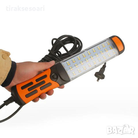 LED Работна лампа с 5 Метра кабел на 220V Сервизна Лампа Прожектор
