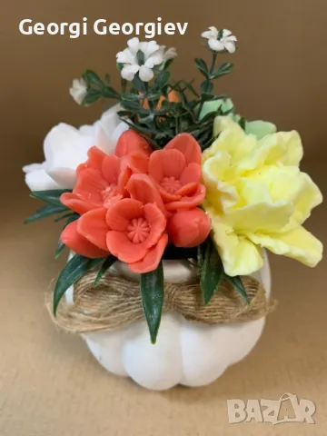 цветя изработени с глицеринов ароматен сапун , снимка 5 - Други - 50106300