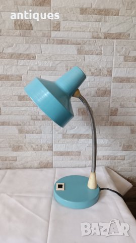 Метална индустриална лампа за бюро - настолна №10 - Антика, снимка 1 - Антикварни и старинни предмети - 40889197