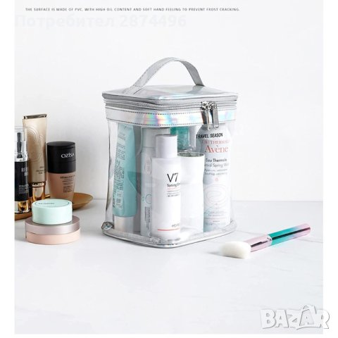 3982 Прозрачен несесер с дръжка, снимка 7 - Органайзери - 41502997