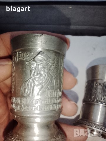 Немски чаши-калаена сплав, снимка 10 - Антикварни и старинни предмети - 34592664