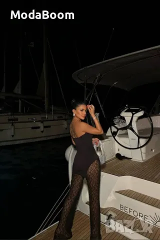 Дамска черна рокля , снимка 3 - Рокли - 48077407