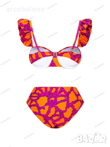 Моден дамски щампован бански костюм от две части , снимка 4 - Бански костюми - 44828683