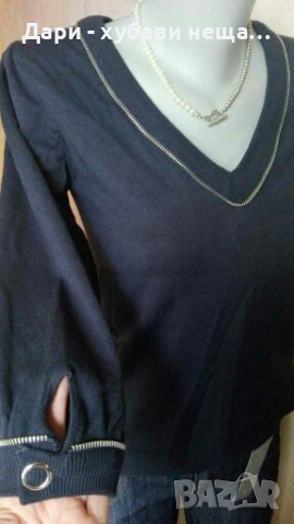 Спортно елегантна блуза с метални акценти🍀❤XS,S,M❤🍀арт.4092, снимка 1