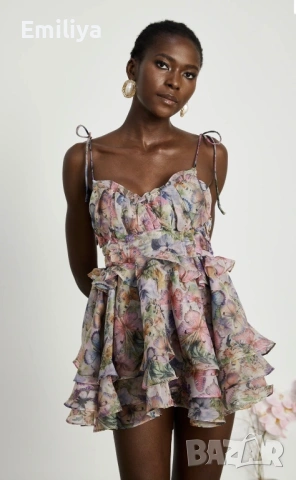 Лятна рокличка с пеперуди