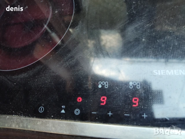 Стъклокерамичен плот за вграждане Сименс 80 см