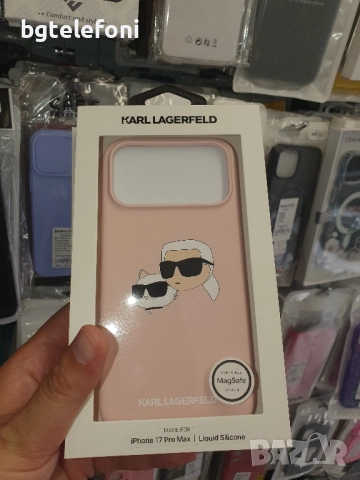 Karl Lagerfeld iPhone 17 Pro , iPhone 17 Pro Max , iPhone AIR  лукс гърбове, снимка 2 - Калъфи, кейсове - 51695120
