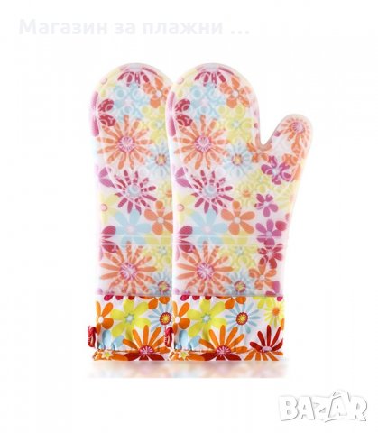 ГОТВАРСКА РЪКАВИЦА ОТ ТЕКСТИЛ СЪС СИЛИКОНОВО ПОКРИТИЕ - код 02888, снимка 7 - Аксесоари за кухня - 34148311