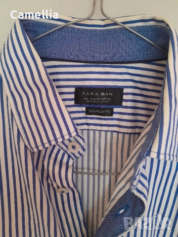 Мъжки ризи Zara, YORN, S-размер , снимка 3 - Ризи - 52834554