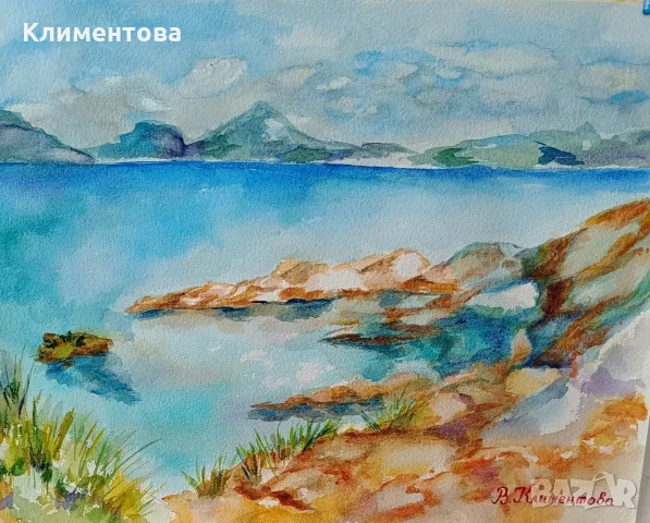 Картина "Белите скали", снимка 2 - Картини - 56322493