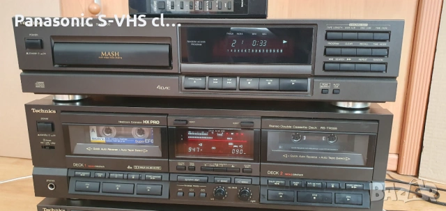 Technics cassette deck RS-TR555,CD-player SL-PG100,Recivier SA-R230, снимка 2 - Аудиосистеми - 53582225