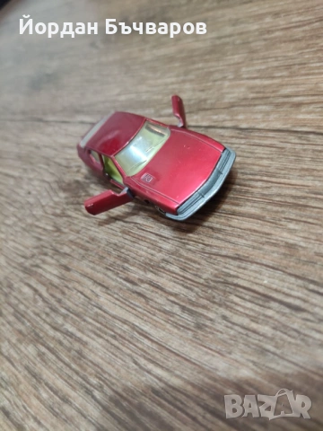 Бордо-Металик Стара метална количка Citroen S.M. Matchbox made in Bulgaria, снимка 4 - Колекции - 53167426