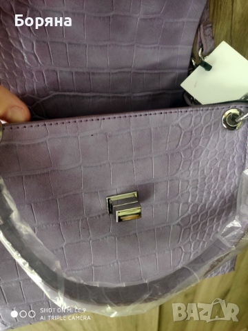 Mango нова малка лилава чанта , снимка 9 - Чанти - 44699682