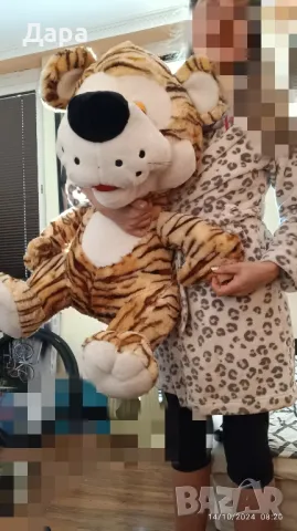 Голям плюшен тигър , снимка 5 - Плюшени играчки - 47577961