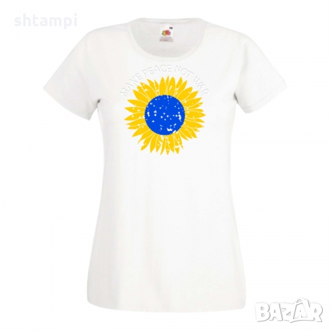 Дамска тениска MAKE PEACE NOT WAR,Украйна,Спрете Войната, снимка 6 - Тениски - 36114062