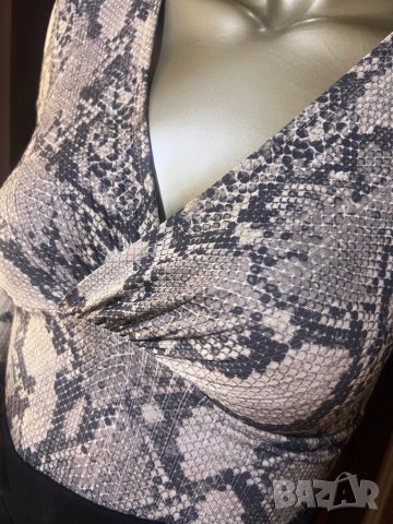 Дамско боди в змийски принт ‘, снимка 4 - Блузи с дълъг ръкав и пуловери - 40057335