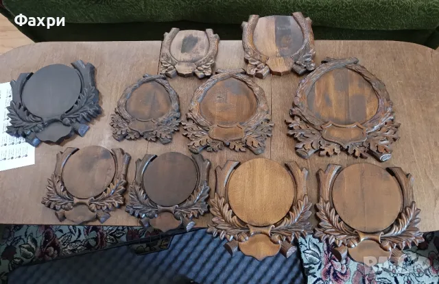 Поставка Стойка за глиги / свински зъби / трофеи от масивна дървесина, снимка 7 - Колекции - 39794659