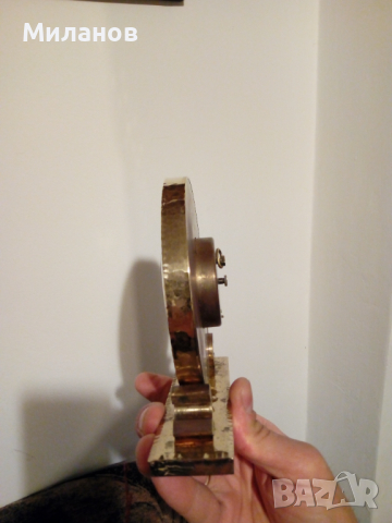 Настолен 8-дневен механичен часовник, снимка 4 - Антикварни и старинни предмети - 36232284