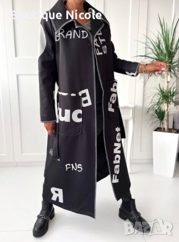 Дамско палто в черно Надя  , снимка 3 - Палта, манта - 41854257