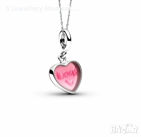 Сребърен талисман за гривни Пандора- PANDORA LOVE, снимка 3 - Гривни - 51298441