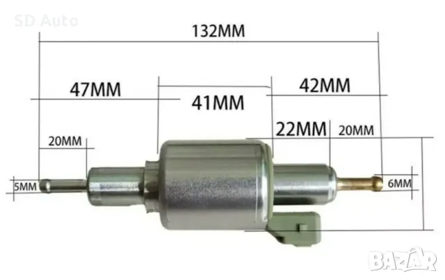 Помпа за Суха Печка 12 V - 28 ml, снимка 3 - Части - 48179251