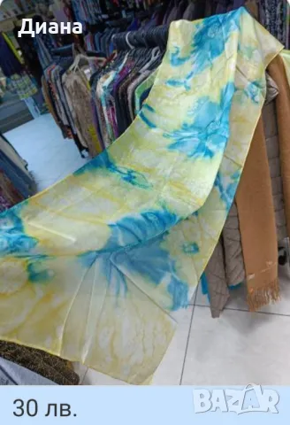 Дамски шалове-рисувана коприна, снимка 15 - Шалове - 49104104