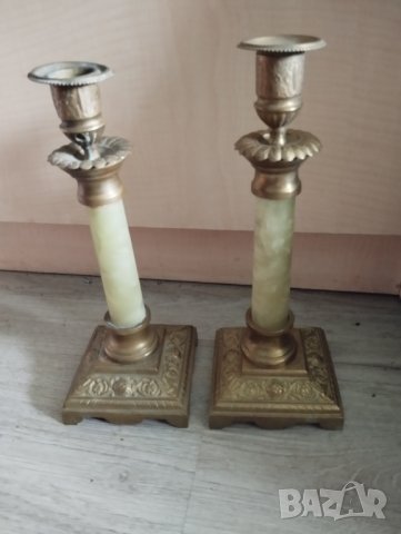 два барокови свещници -комплект