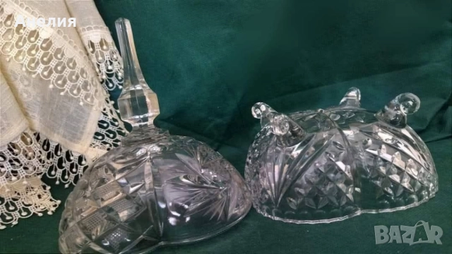 Кристална бонбониера на крачета, снимка 4 - Други - 51495238